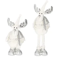 Ozdoby bożonarodzeniowe - Renifer 54-70cm ozdoba świąteczna, krasnal świąteczny, gnom na teleskopowych nóżkach CA0328 - miniaturka - grafika 1