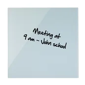 Tablice i flipcharty - BI-OFFICE TABLICA suchoś.-magn. 48x48cm, szklana, biała GL150101 - miniaturka - grafika 1