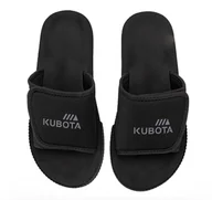 Klapki i japonki męskie - Klapki Kubota Rzep 2.0 Czarne - miniaturka - grafika 1