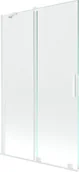 Parawany nawannowe - Mexen Velar parawan nawannowy 2-skrzydłowy przesuwny 110 x 150 cm, transparent, biały - 896-110-000-01-20 - miniaturka - grafika 1