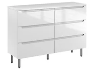 Szafki łazienkowe - Szafka Stojąca Z Blatem ETH 120 cm S Lewa - Biały Wysoki Połysk - miniaturka - grafika 1