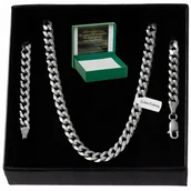 Łańcuszki - Srebrny Łańcuszek Pancerka 70Cm/4,8Mm 925 + Gratis - miniaturka - grafika 1