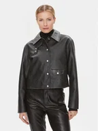 Koszule damskie - Calvin Klein Jeans Koszula J20J222553 Czarny Relaxed Fit - miniaturka - grafika 1