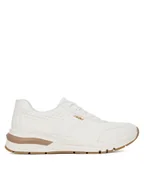 Półbuty damskie - Rieker Sneakersy M6608-80 Biały - miniaturka - grafika 1