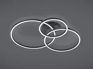 Trio Winona LED lampa sufitowa (z pilotem) RGB czarna 670810632 - Lampy sufitowe - miniaturka - grafika 1