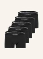 Majtki damskie - Calvin Klein Bokserki Icon Cotton Stretch, 5 Szt. schwarz - miniaturka - grafika 1