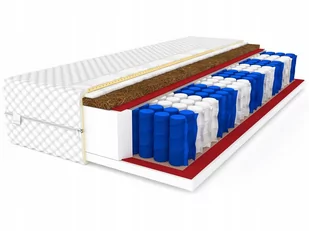 Śpij zdrowo Materac 120x200 pocket visco kokos PAMI MAX 25 cm - Materace - miniaturka - grafika 1