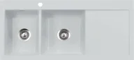 Zlewozmywaki - SystemCeram MERA DOUBLE | komora LEWA | ALU 76 (50790176) - miniaturka - grafika 1