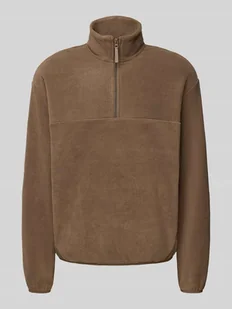 Sweter z polaru z kołnierzem zapinanym - Kurtki męskie Sweter z polaru z kołnierzem zapinanym - Kurtki męskie - miniaturka - grafika 1