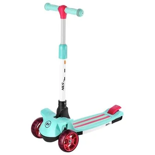 Hulajnoga dziecięca NILS FUN HLB10 LED miętowa - Zabawki i gry sportowe - miniaturka - grafika 1
