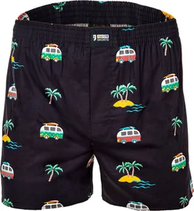 Happy Shorts Herren Web-Boxershorts - Amerykańskie bokserki Vacation L - Majtki męskie - miniaturka - grafika 1