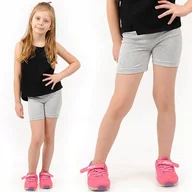 Spodenki damskie - Krótkie spodenki Legginsy 1/2 Kolarki Dziecięce Getry Szorty Szare 92 - miniaturka - grafika 1