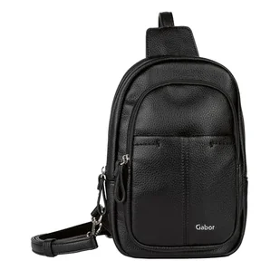 Gabor bags Lenea damska torebka Sling Bag plecak średni rozmiar czarny, czarny, M, Essential - Torebki damskie - miniaturka - grafika 1