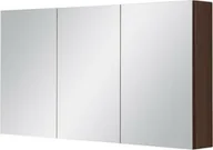 Szafki łazienkowe - Szafka łazienkowa z lustrem wenge mat 120x65cm FOKUS - miniaturka - grafika 1