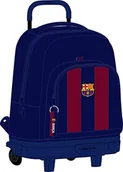 Plecaki - Safta F.C. BARCELONA Duży plecak na kółkach, kompaktowy, zdejmowany, idealny dla dzieci w różnym wieku, wygodny i uniwersalny, jakość i wytrzymałość, 33 x 22 x 45 cm, granatowy/czerwony, Estándar, - miniaturka - grafika 1