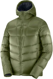 Salomon Kurtka Salomon Transition Down Hoodie Olive Night C14295 - Kurtki i kamizelki sportowe damskie - miniaturka - grafika 1