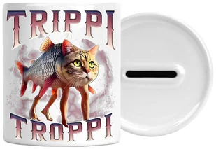 Skarbonka Brainrot Z Napisem Nadrukiem Prezent Urodziny Zatyczka Na Dole - Skarbonki - miniaturka - grafika 1