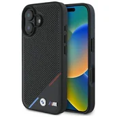 Etui i futerały do telefonów - BMW BMHMP16M23PUPDK iPhone 16 Plus 6.7" czarny/black hardcase M Perforated Tricolor Line MagSafe - miniaturka - grafika 1