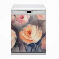 Dekoracje domu - Bluedecor Magnes ozdobny na zmywarkę Pomarańczowy róże 60x80 - miniaturka - grafika 1