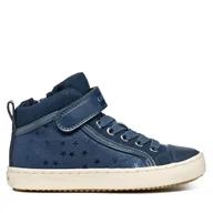 Buty dla dziewczynek - Sneakersy Geox J Kalispera Girl J744GI 0DHAJ C4005 M Granatowy - miniaturka - grafika 1