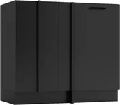 Szafki kuchenne - Stolkar Szafka kuchenna narożna ANIKA DNP90 P/L grafitowa STOLKAR - miniaturka - grafika 1