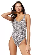 Stroje kąpielowe - Trendyol Damski strój kąpielowy z dzianiny z nadrukiem zwierzęcym, bardzo kolorowy, 40, Bardzo kolorowy, 44 - miniaturka - grafika 1