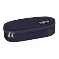 Piórniki - St. Majewski Piórnik saszetka usztywniona z wewnętrzną klapką St. Navy Blue Vintage - miniaturka - grafika 1