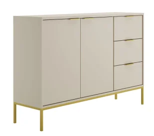 Komoda na nóżkach w stulu glamour kaszmir + złoty B0-G08 - Komody - miniaturka - grafika 1