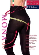Rajstopy - RAJSTOPY MONA MICRO PUSH-UP 100 (kolor Nero, rozmiar 2) - miniaturka - grafika 1