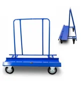 Wózki magazynowe - Wózek Transportowy Boczny Do Przewozu Płyt Regipsowych Mdf Drzwi Do 500Kg - miniaturka - grafika 1
