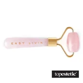 Rollery do masażu - Easy Livin Easy Livin Mini Roller z Różowego Kwarcu Wałeczek do masażu i liftingu twarzy w wersji mini - miniaturka - grafika 1