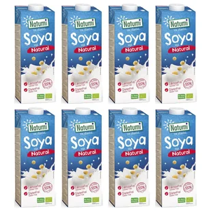 Natumi Napój sojowy bezglutenowy Zestaw 8 x 1 l Bio - żywność - Napoje roślinne - miniaturka - grafika 1