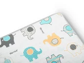 Pokrowce na materace - Ochraniacz 2w1 Hevea Milusie 120x60 (Słoniki Happy) - miniaturka - grafika 1