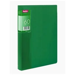 Teczka A4 z 60 koszulkami Clear Book prążki Patio PT-PAT1136-MIX PT-PAT1136/05-81108, Kolor: Zielony - Teczki i skoroszyty - miniaturka - grafika 1