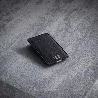 Portfele - Womo Kompaktowy portfel. Naturalne cielęciny. Niebieski, Akcesoria Męski Posiadacz Karty, Czarny, 7,8 x 12 x 1 cm, Czarny, 7,8 x 12 x 1 cm - miniaturka - grafika 1