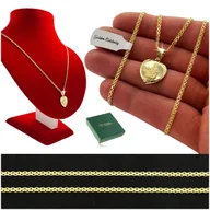 Biżuteria dla dzieci - ZŁOTY ŁAŃCUSZEK + MEDALIK ZAWIESZKA MATKA BOSKA DLA DZIEWCZYNKI NA KOMUNIĘ - miniaturka - grafika 1