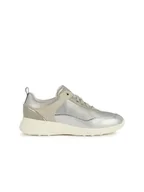 Trampki damskie - Geox Sneakersy "Alleniee" w kolorze srebrno-kremowym - miniaturka - grafika 1