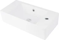 Umywalki - Deante Hiacynt New umywalka 51x25 cm nablatowa prostokątna biała CDY6U2R - miniaturka - grafika 1