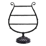 Biżuteria - akcesoria - Stojak Organizer na Biżuterię w Kształcie Liry Czarny - miniaturka - grafika 1