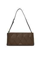 Torebki damskie - Calvin Klein Torebka Ck Woven Elongated Shoulder Bag K60K612992 Brązowy - miniaturka - grafika 1
