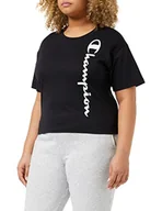 Koszulki i topy damskie - Champion American Classics Boxy T-Shirt damski, czarny, L - miniaturka - grafika 1