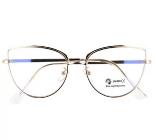 Damskie okulary do komputera metalowe - Okulary korekcyjne, oprawki, szkła - miniaturka - grafika 1