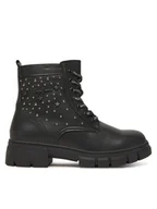 Buty dla dziewczynek - Pepe Jeans Trapery Lilli Life G PGS500008 Czarny - miniaturka - grafika 1