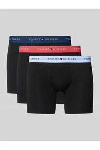 Obcisłe bokserki o kroju slim fit z mieszanki bawełny w zestawie 3 szt. - Tommy Hilfiger - Majtki damskie - miniaturka - grafika 1