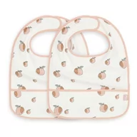 Śliniaki i fartuszki - Jollein - 2 śliniaczki wodoodporne  PEACH - miniaturka - grafika 1