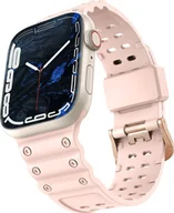Akcesoria do smartwatchy - Strap Triple Protection pasek Apple Watch SE, 8, 7, 6, 5, 4, 3, 2, 1 (41, 40, 38 mm) opaska bransoleta różowy - miniaturka - grafika 1