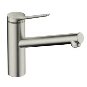 HANSGROHE 74806800 Zesis M33 Bateria kuchenna 150, LowPressure do bezciśnieniowych podgrzewaczy wody, 1jet, stal szlachetna Finish - Baterie kuchenne - miniaturka - grafika 1
