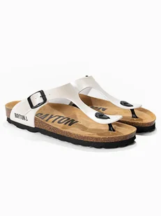 BAYTON Japonki "Mercure" w kolorze srebrnym - Klapki i japonki damskie - miniaturka - grafika 1