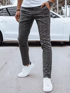 Spodnie męskie - Spodnie męskie casual ciemnoszare Dstreet UX4396 - miniaturka - grafika 1