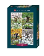 Puzzle - Heye Puzzle 2000 elementów. Cztery pory roku, Blachon - miniaturka - grafika 1